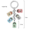 Атака на Titan KeyChain Multi Beadant Мультфильм Двусторонняя акриловая цепочка Kawaii Eren Q версия Рисунок Ключ Держатель 10 шт. H0915