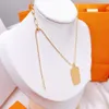 Luxury necklace female stainless steel couple gold chain pendant jewelry on the neck gift for girlfriend accessories whole Nec8692933