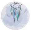 La última toalla de playa de 150 cm de playa con estampado, microfibra de estilo Dream Catcher, las borlas se sienten suaves, admiten logotipo personalizado