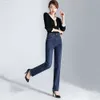 Plus Size Push Up Sexy Jeans für Frauen Herbst Winter Hosen Hohe Taille Stretch Gerade Hosen 210708