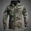 Hommes M65 UK US Army Vêtements Militaire Field Vestes Hiver / Automne Imperméable Vol Pilote Manteau À Capuche Coupe-Vent Quatre couleurs 210819