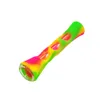 Partihandel Glasögon FDA Silikon One hitter Pipes Tobak Rökning Herb Pipe Slange 90mm Cigaretthållare OG Glass Handtillbehör