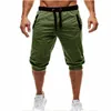 Новые моды мужские шорты мешковатые Jogger повседневный тонкий гарем короткие брюки повседневные мягкие хлопковые брюки шорты летом для мужских брюк P0806