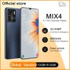 Global Phone Mix 4 6.7インチ12GB + 128GB携帯電話4 5Gネットワ​​ークスマートフォンMTK6895 8コアゲーミングフェイスID更新デュアルSIM電話