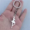 Keychains Ballet Girl Keyring Stainless Steel Dance Lady Cute Jewelry Gift For Women Girls Miri22