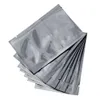 2021 Uszczelnienie cieplne Otwarte Top Silver Mylar Vacuum Upieptany pakowanie Podsumowanie suszone przekąski do przechowywania aluminium Folia Pakiet Cukierka 300pcs/partia