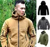 Män vinter termisk fleece oss militär taktisk jacka utomhus sport hooded kappa vandring jakt combat camping armé mjukt skal 220301