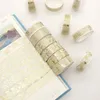 12 Rollen/Box Goldene Pflanze Blume Washi Tape Set Goldfolie Dekoratives Klebeband Aufkleber Scrapbooking Tagebuch Planer Briefpapier