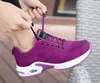 Designer Mulheres Sneakers Rosa Air Almofada Sapatos Superfície Respirável Trainer Esportes Alta Qualidade Lace-up Malha Treinadores Outdoor Runner Shoe 006