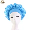 Moda Nightcap Kobiety Satin Sleep Hat Hair Silk Head Cap szerokie elastyczne zespół Cena fabryczna Ekspert Projekt Jakość Najnowszy styl Oryginalny status