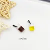 10 adet 3D Kola Bira Kupası Reçine Charms Kolye İçecek Şişe Charms El Yapımı DIY Craft Fit Küpe Takı DIY Aksesuarları 11 * 27mm