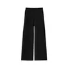 Geniş Bacak Pantolon Artı Boyutu Sonbahar Kış Kadın Giysileri Yüksek Bel Kalın Baggy Pantolon Kore Moda Gevşek Boy Pantalones 211124