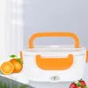 12V Electric Heated Lunch Box Stainless Steel Bento Box Food Warmer Storage Containers Thermal Sand For Kid School Children 210925