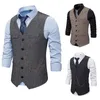 Men's Vests Polyester And Cotton Made High Quality Men Wedding Suit Vest For Sale Phin22