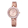 Top Brand Fashion Casual Luxury Crystal Rignestone Ladies Watch Bracelet Gift Relogiofeminino Wristswarchs