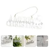 Greeting Cards 1Pc Lovely Christmas Decoration Wooden Hanging Sign Holiday Decor