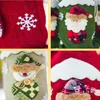 Jute Wine Bags Christmas Decoration Santa Claus Ornaments Xmas Champagne Bottle Covers Dinner Drawstring bag ZWL137