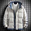 Men Winter Jackets Casual Warm Thick Hooded Outwear Coats Brand Patchwork Hat Parkas Men Windproof Zipper Men's Windbreaker 210603