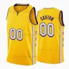 Tryckt anpassad DIY Design Basketball Jerseys Customization Team Uniforms Skriv ut Personliga Brev Namn och Nummer Mens Kvinnor Kids Ungdom Los Angeles0011