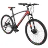 26 inch 24speeds adjustable aluminum alloy frame, shimano shifter system, front and rear disk brake red color MTB for male and female USAa12