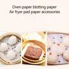 Tools Accessories 100Pcs White Round Dumplings Mat Steamer Paper Non Stick Pads Buns Baking Pastry Dim Sum Mesh Cooking