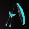 Luminous Feather Bookmark Creative Butterfly Meteor Shower Bookmarks Metal Estrela Estrela Estranha Artesanato Presente