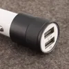 2.1A 1A 합금 2 USB 포트 범용 지능형 충전 듀얼 USB 자동차 충전기 스마트 휴대 전화 용