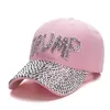 Party Favor Chapeaux 2024 Trump Cap USA Campagne Électorale Chapeau Cowboy Diamant Cap Réglable Snapback Femmes Denim