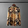Men's Casual Shirts Royal High Quality Long Sleeve Lion Digital Printed Mens Dress Size 4XL Party Male Wholesale