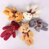 12Pcs Per Lot 12cm 20 Colors Bear Plush Toys Mini Teddy Bear Dolls Small Gift for Party Wedding Present Pendant Cute Teddy Doll AA220314