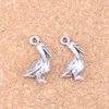 100 stks Antiek Zilver Brons Plated pelikaan zeevogel Charms Hanger DIY Ketting Armband Bangle Bevindingen 18 9mm281w