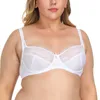 Soutien-gorge en maille de dentelle noire sexy femmes lingerie sexy broderie dentelle bralette os grande taille A B C D E F G 75 80 85 90 95 100 105 210728