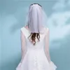 Bridal Veils Simple Short Tulle Wedding One Layer With Comb White Ivory Veil For Bride Accessories