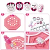 Crianças Maquiagem Diy Falso Prego Relógio Manicure Set Beleza Pretende Brinquedo Fada Dress Up Jogo para Girl Presente