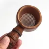 2021 Natural Bamboo Tea Steiler Coffe TtraSer Gereedschap Zeef voor thee Brewing Tea Filter Spice Tool