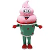 Costume de mascotte de crème glacée d'Halloween personnalisation de personnage de thème d'anime de dessin animé Carnaval de Noël Adultes Fête d'anniversaire Tenue fantaisie