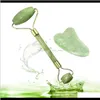 Natural Jade Roller Guasha Skin Scraper Set Stone Fasting Antiaging Puffy Eyes Neck Anti Wrinkle Riezv F4CQT