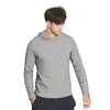 Men039s Stitch Sports Hoodie Sweater Yoga Outfits Cor Sólida Tendência Solta Running Fitness Top Workout Moda Casual com capuz Coa9042198