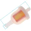 Nieuwe 100 stks Motorfiets Plastic Inline Gas Fuel Filter voor 50cc 90cc 110cc 150cc 250cc ATV Dirt Bikes Go Kart Scooter