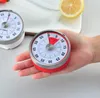 8cm Mini Mekanisk Nedräkning Kök Timers Verktyg Rostfritt Stål Rundform Matlagning Tidsklocka Larm Magnetisk Timer Påminnelse Sn5928