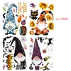 Christmas Decorations Dwarf Ghost Pumpkin Spider Halloween Glass Sticker Windows Electrostatic Non-adhesive Stickers