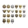 Metal Alloy Vintage Lion Tiger Head Loose Beads Animal Diy Jewelry Making Components Accessories for Bracelet Wholesale Price