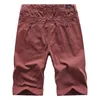 4 Color Mens Cargo Shorts Verano Estilo Clásico 100% Algodón Casual Bermudas Sección delgada Pantalones cortos Pantalones Masculinos