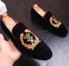 Embroidery Brand Veet New Loafers Shoes Note Party Dress Stage Men Smoking Slipper Fashion B15 848 356