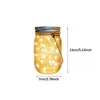 20 LED Solar Mason Jar Did Lights String Fairy Star Firefly Pokrywy