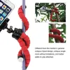 Universal Flexível Mini Octopus Estilo de Perna Portátil Telefone Celular Montantes Titulares Tripé Ajustável Suporte com suporte de colchete para Celular Digital Câmera