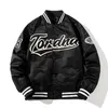 Mäns Vår Hi Street Hip Hop Baseballjacka med broderi Fashion Streetwear Letterman Ytterkläder Jackor