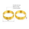 Ethlyn 2pcs/lot Turkish/tunisia/arab Thick Gold Color Baby Kids Fixed Size Bangles Bracelet Children Jewelry Accessories B139 Q0717