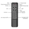 MT1 rétro-éclairé voix télécommande 2.4G sans fil Mini clavier Air souris Gyroscope pour HK1 H96 MAX X96 mini Android TV Box