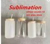 16oz Sublimation Clear Frosted Beer Glasses 400-500ml White Blank Water Bottles DIY Heat Transfer Wine Tumblers WLL1256